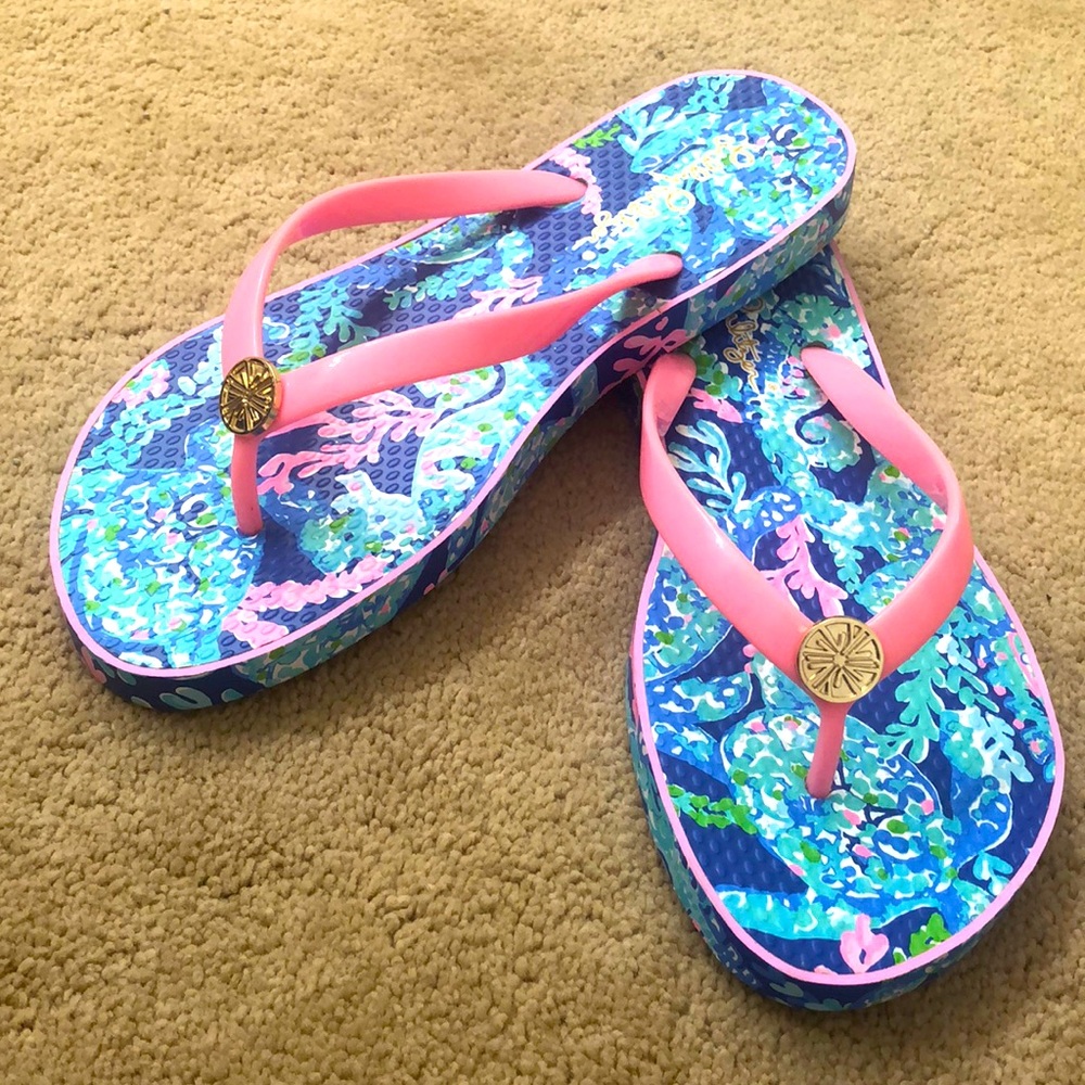 LILY Pulitzer 🩴 7/8 Flip Flops 🌸 BRAND NEW!